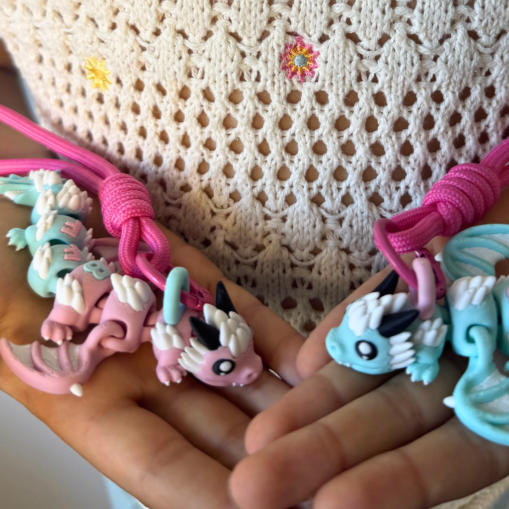 BFF Dragon Friendship Keychains – Set of 2