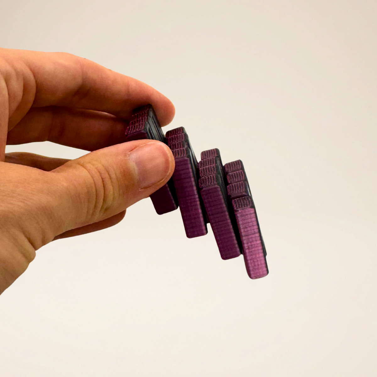 3-Piece Sensory Fidget Set - Pink – Slime Cube, Gyro Ring & Spiral Cone