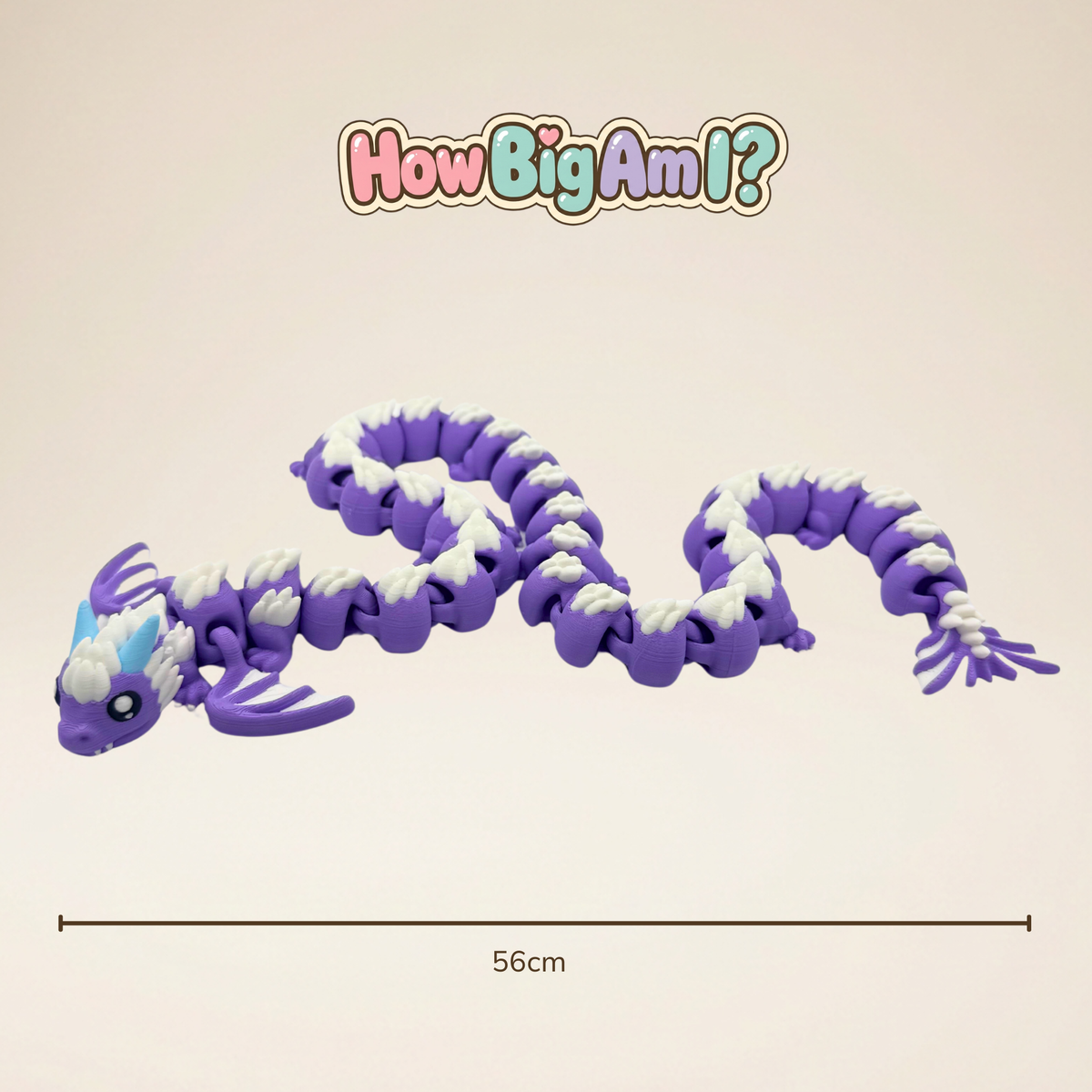 Dragey – Extra Long Flexi Articulated Dragon 3D Printed Fidget Toy