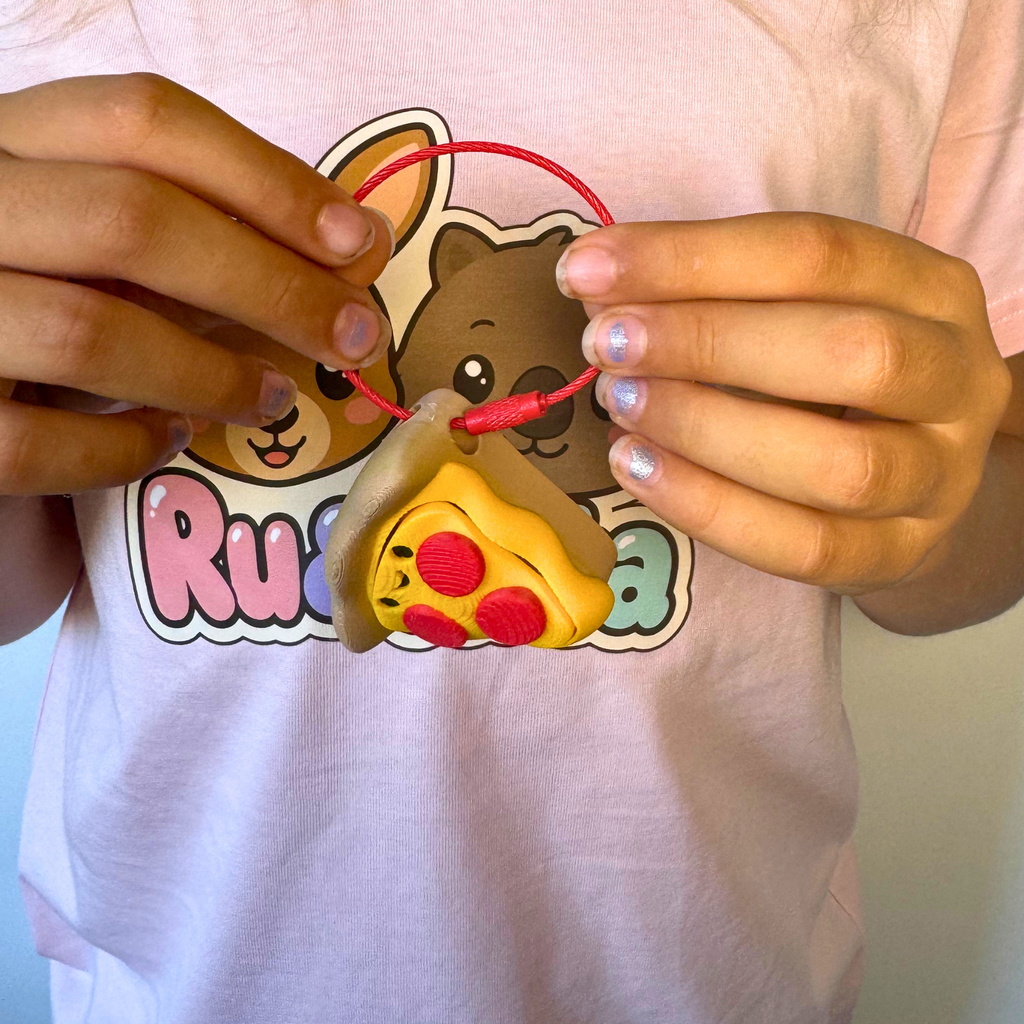 Pizza Clicker Fidget & Keychain
