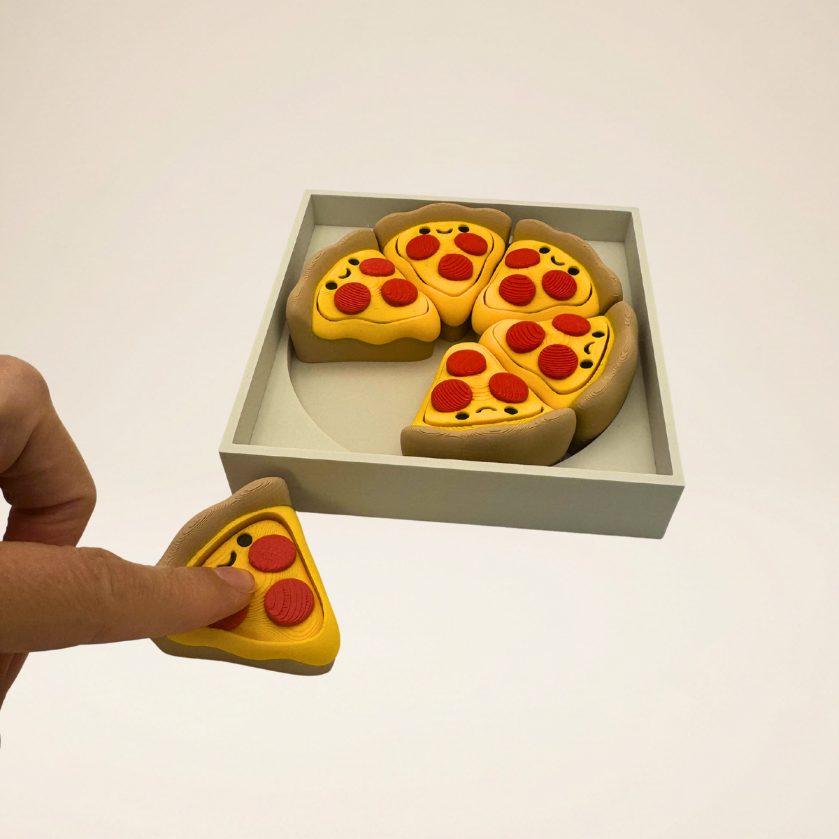 Pizza Clicker Fidget & Keychain