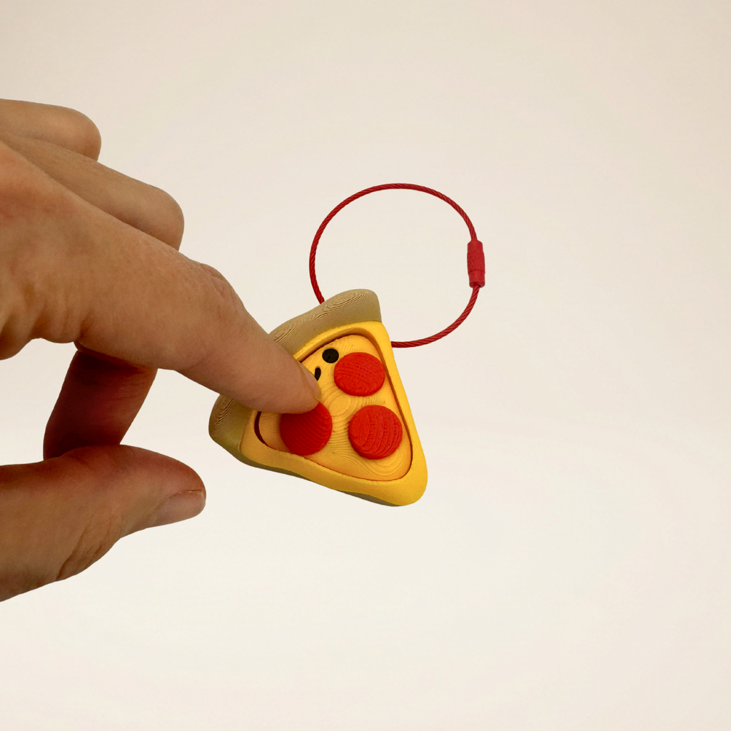 Pizza Clicker Fidget & Keychain