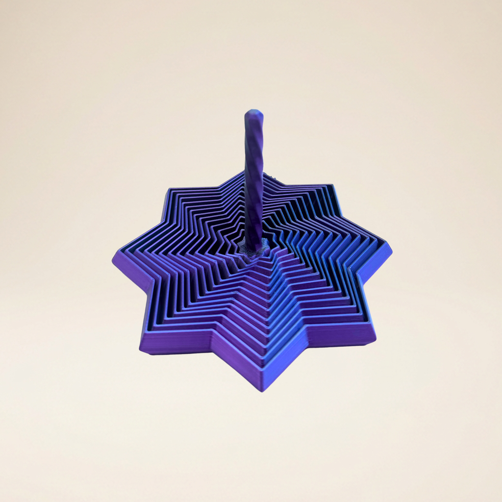Spiral Star Fidget Toy – Cascading 3D Printed Sensory Desk Toy