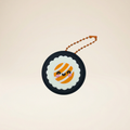 Sushi Roll Clicker Keychain – 3D Printed Kawaii Fidget Bag Charm
